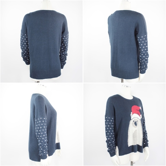 Abercrombie & Fitch Santa Bear Intarsia Oversize M - Picture 7 of 8